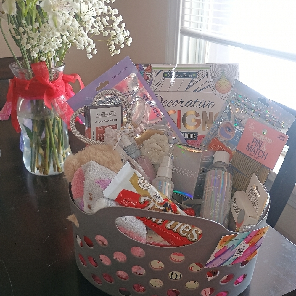 Women's pamper me spa basket anniversary birthday just because I love you